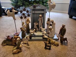 Authentic Willow Tree Nativity Set- Includes All Pieces In Picture 24 Piece Set