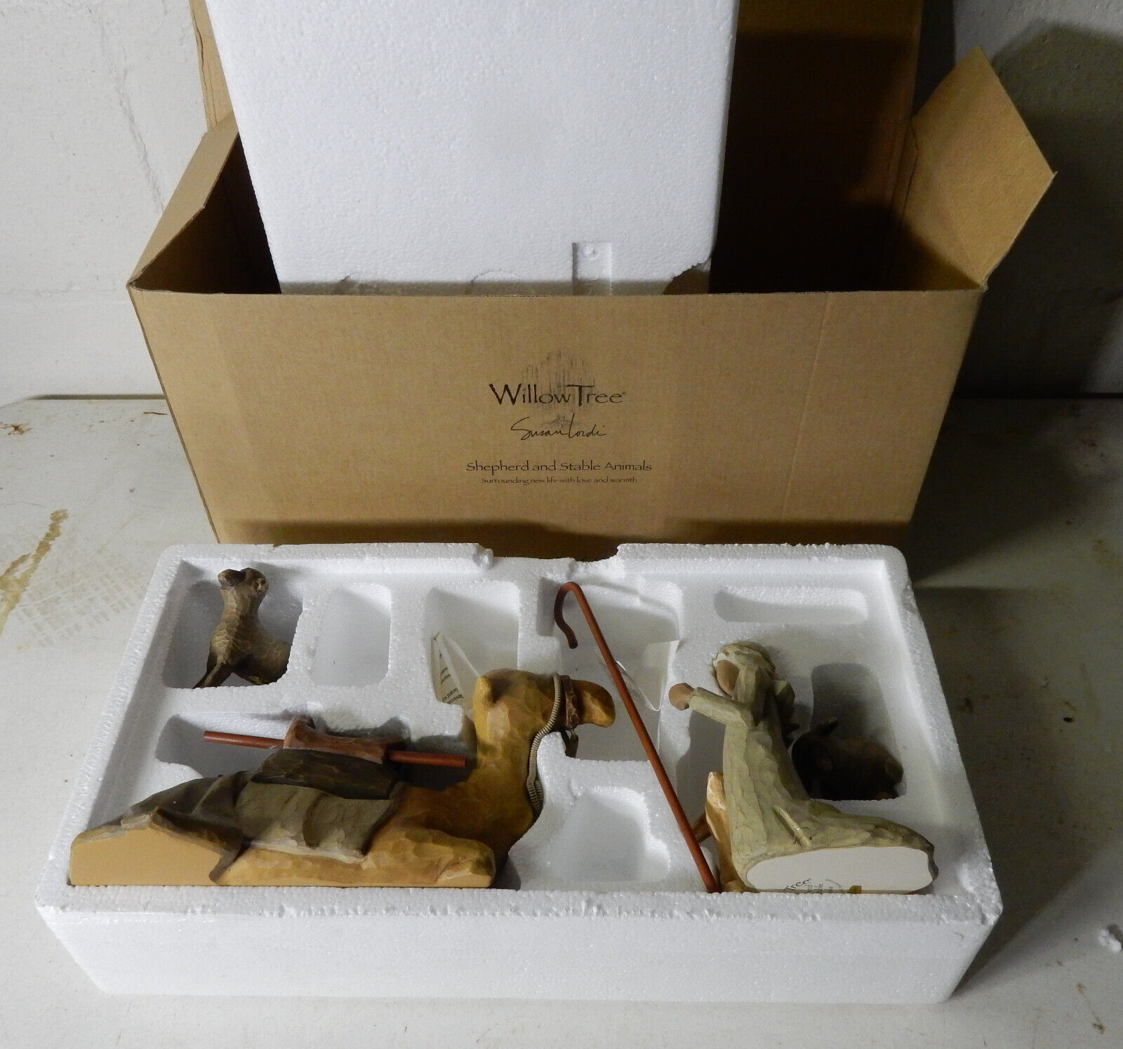 Willow Tree Shepherd Boy and Stable Animals w/Camel