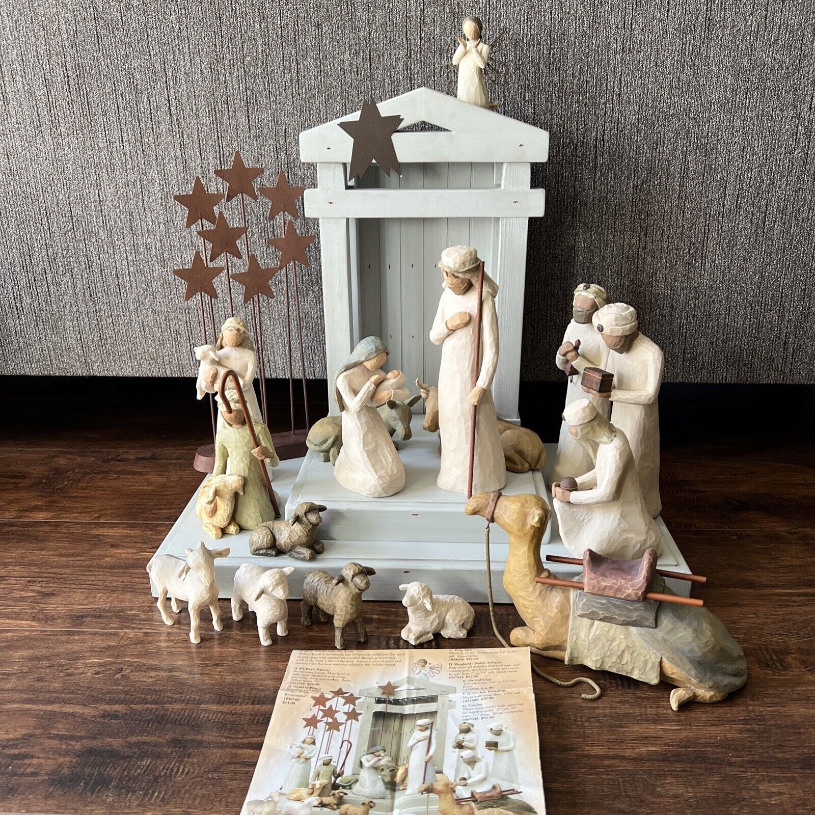Willow Tree Nativity Set- Includes All Pieces In Picture 18 Piece Set