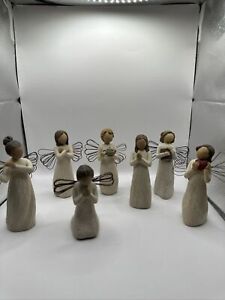 Lot Of 7 Willow Tree Angels
