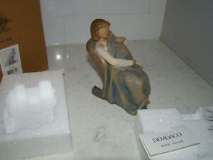 NIB Willow Tree The Quilt Figure Rocking Chair Susan Lordi Demaco 26250