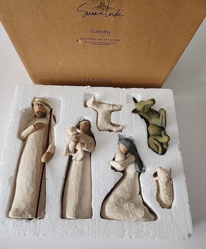 6 Piece Willow Tree Nativity Set Sculpted Hand-Painted Orig Box Made In 1999