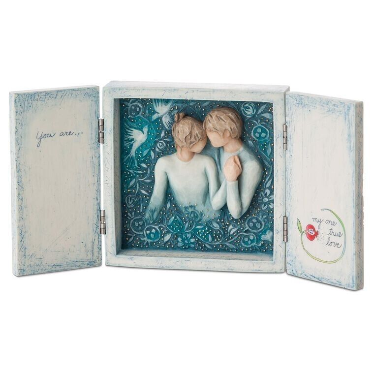 NIB Willow Tree Signature Duet Our Love Song Triptych Hinged Box FREE Shipping