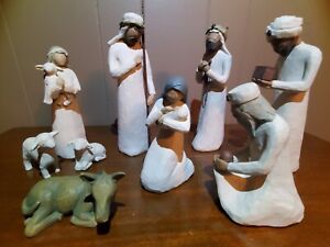 Willow Tree Nativity Set (Original - Up To 9 Inch Tall Figures) - 9 Pieces!