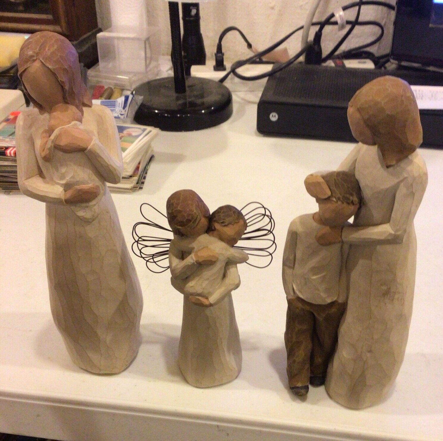 3 - Willow Tree  figurines , Mother & Son  - New Born, Infant, & Young Boy