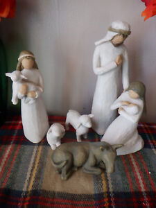 Willow Tree Figurine Nativity Set 6 piece Sculpted Hand-Painted Figure