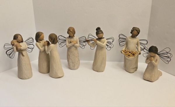 Lot of Willow Tree Angels Demdaco Figurines No Boxes *1 REPAIRED*