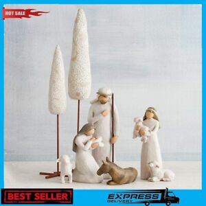 Willow Tree Nativity Set, hand-painted figures, New