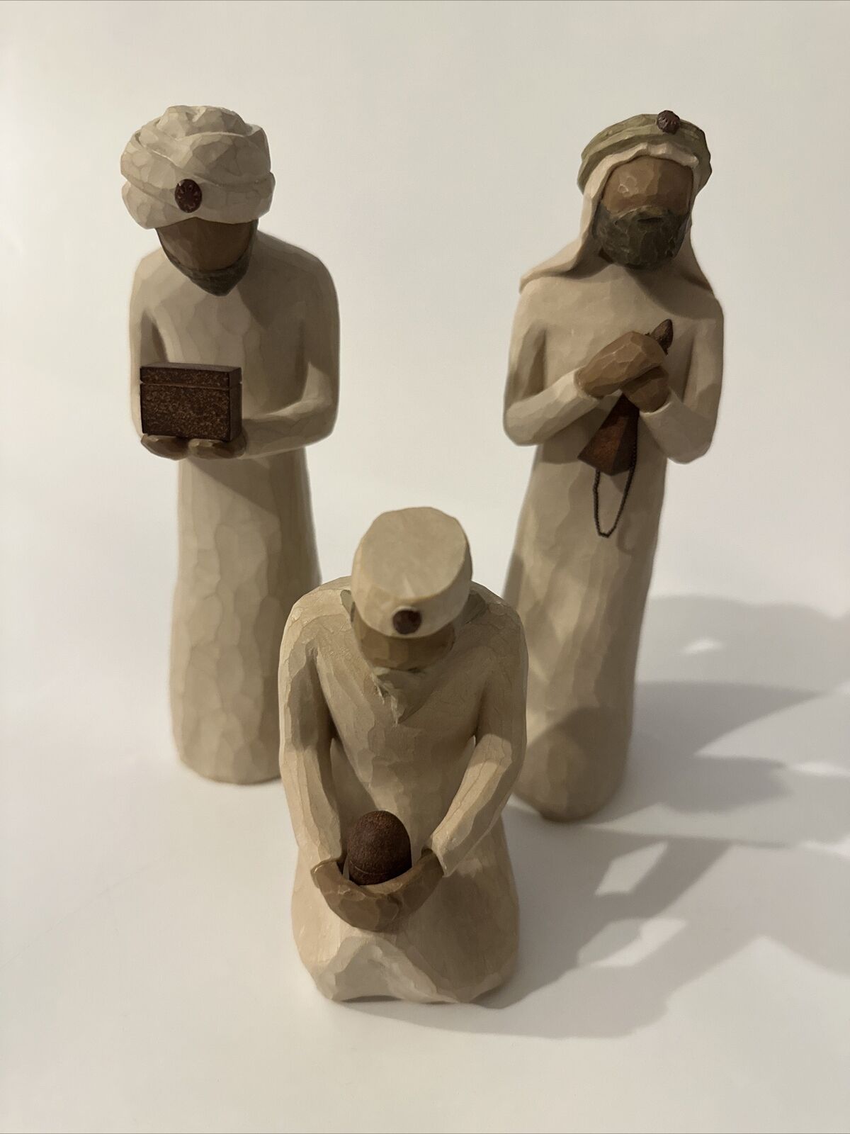 Willow Tree Nativity 3 Piece The Wisemen Set Christmas Decor Demdaco 2000 EUC