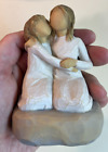 Willow Tree "Sister Mine" Figurine Two Girls Hugging, Susan Lordi Demdaco #27704