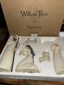 Willow Tree Nativity, Sculpted Hand-Painted Nativity Figures, Missing Mule READ