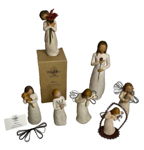 Willow Tree Susan Lordi Figurine Lot of 7 Demdaco - Bloom, Angel, Love