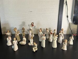 Willow Tree Angel lot Of 22 Figures Statues Susan Lordi Warmth Embrace Prayer