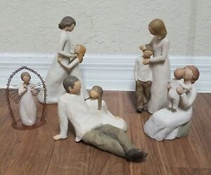 Lot 5 Willow Tree Large Figurines Susan Lordi Demdaco Angel Retired No Boxes