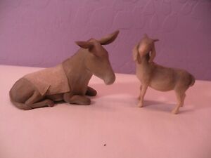 willow tree Sheltering Animal Susan Lordi Donkey & Goat Figure
