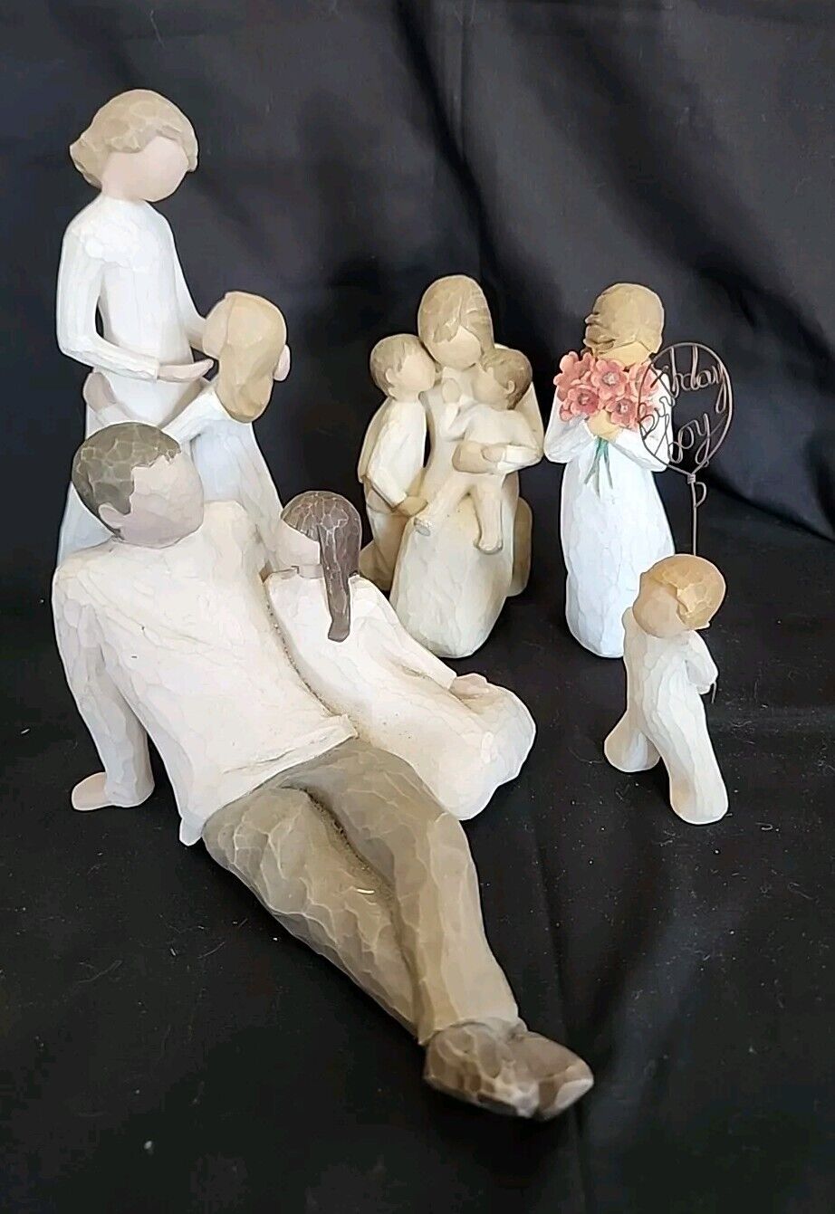 Willow Tree Figurines Lot Of 5 Family Father Daughter Mother Love Quietly Bday