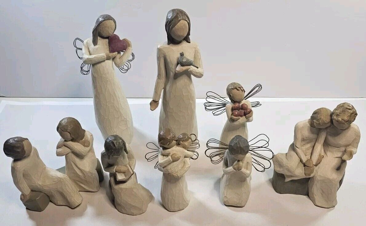 Lot Of 8 Willow Tree Demdaco 1999-2010 Susan Lordi Figurines No Boxes