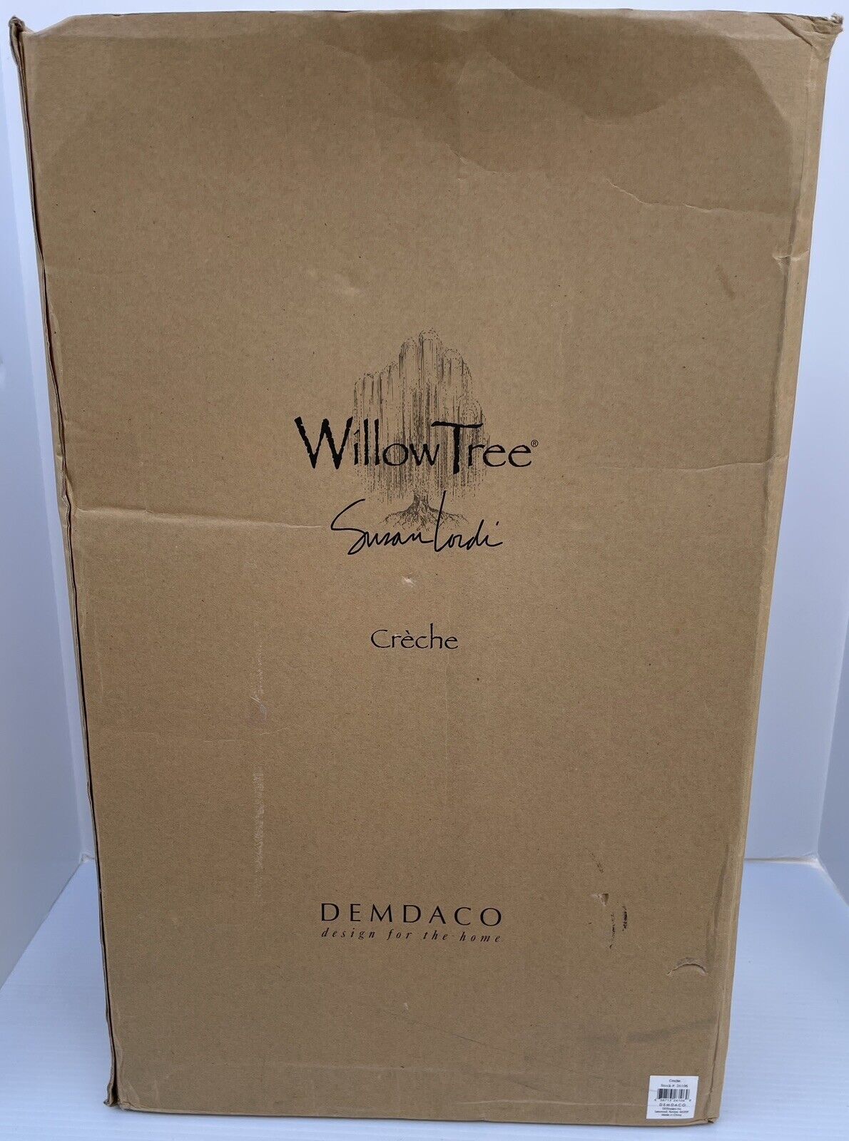 Willow Tree Nativity Creche Wood Stable Backdrop Shelter Display