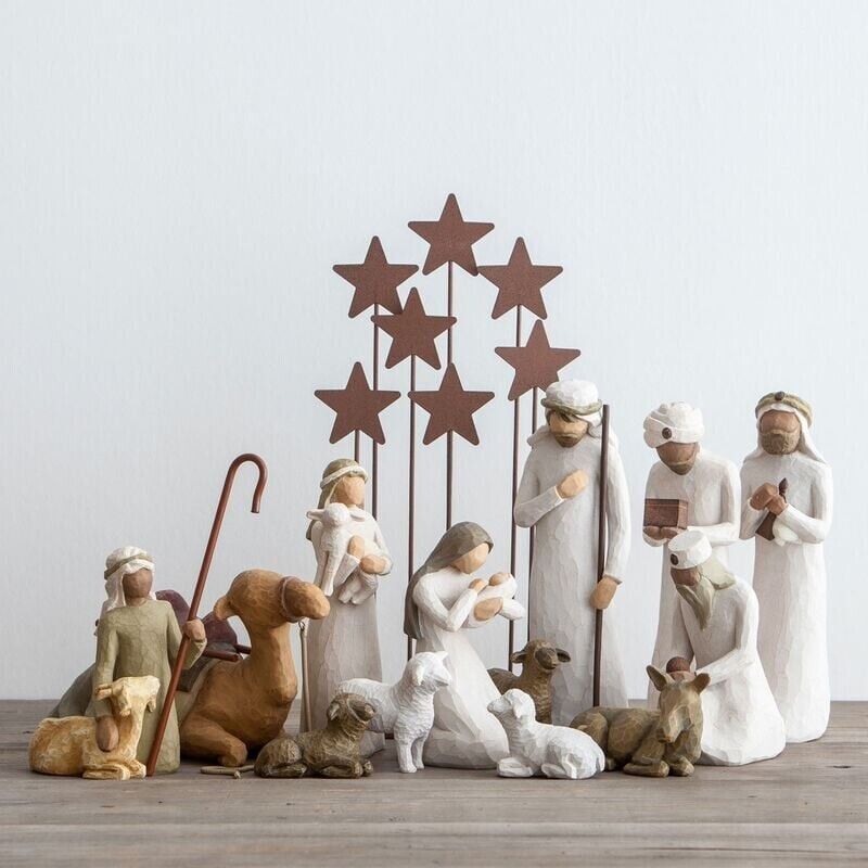 Willow Tree Holy Family Resin Nativity Figurines