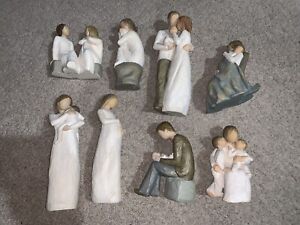 Lot of 8 Willow Tree Figures! New Dad, Cherish, Our Gift, Quilt, Heart and Soul!