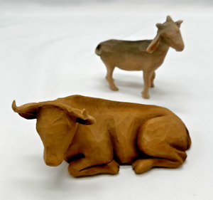 NEW Willow Tree Nativity Ox & Goat Figures - Susan Lordi 2006- DEMDACO 26180 NIB