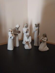 Willow Tree Nativity Set + Three Wisemen Set (6 Pieces) - Nativity Figurine