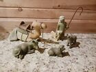 Willow Tree Sculpted Hand-Painted Nativity Shepherd and Stable Animals Vintage