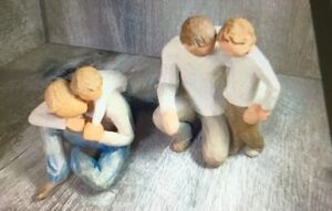 WILLOW TREE FIGURES, TWO PIECES, THATS MY DAD, FATHER & SON