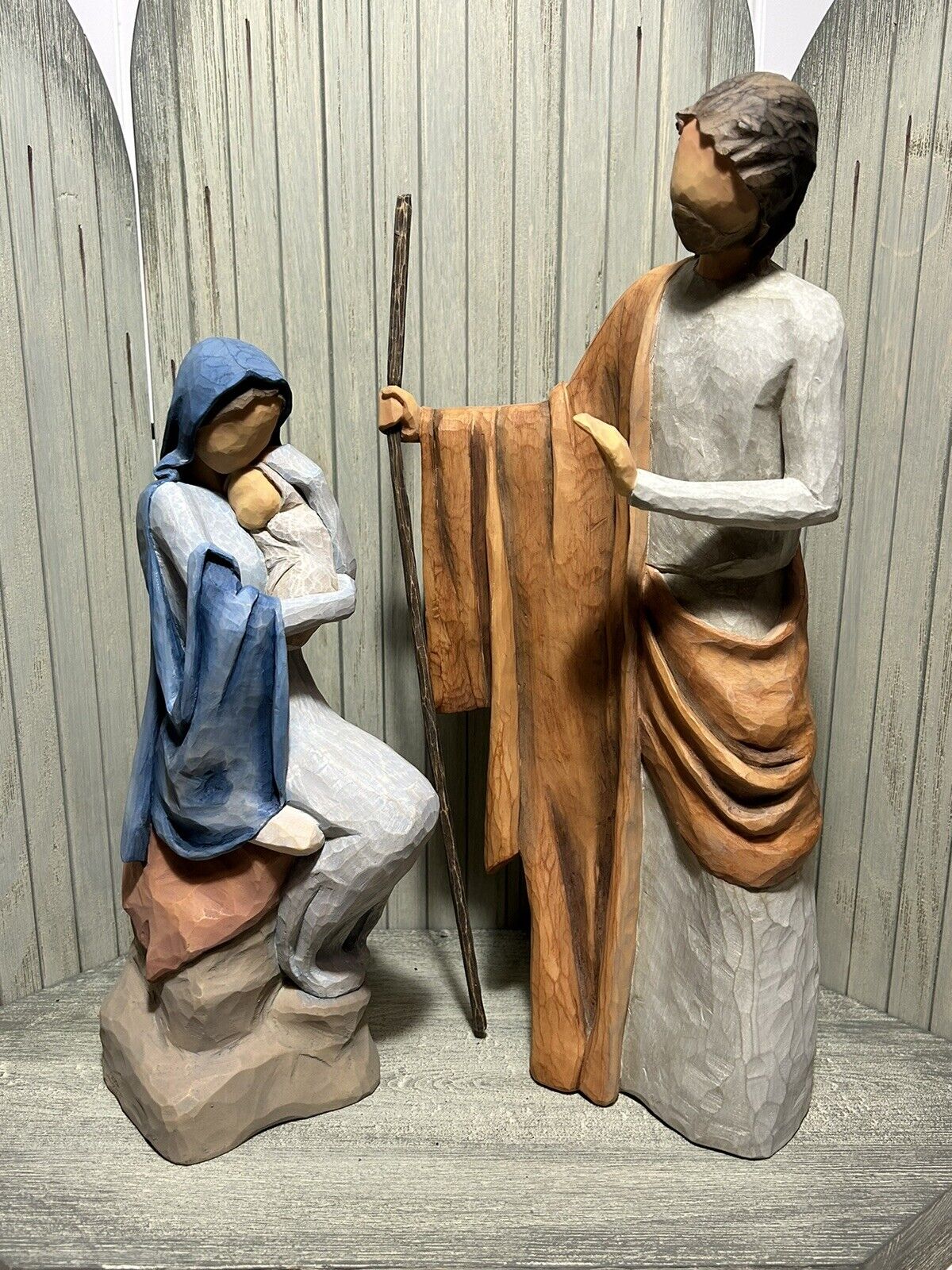 Willow Tree ‘The Christmas Story’ Mary Joseph Jesus & Sanctuary Demdaco 2005 EUC