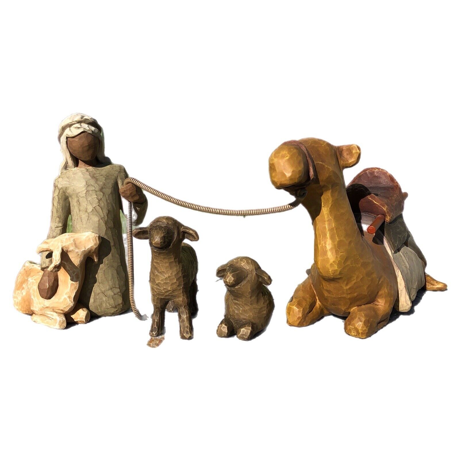 WILLOW TREE Nativity Figures SHEPHARD & STABLE ANIMALS CAMEL SHEEP NO CANE 26105