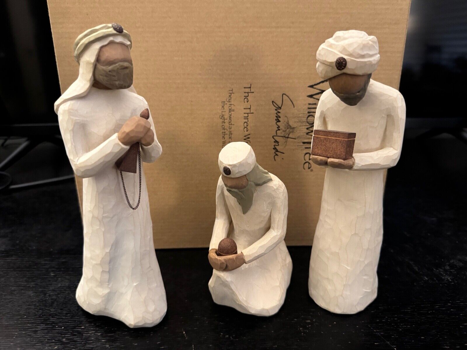 Willow Tree Three Wise Men Nativity Figurines; Great Used Condition