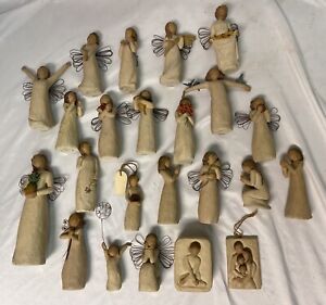 DEMDACO Willow tree Figurine Lot  Of 23 USED Angels Sisters Susan Lordi