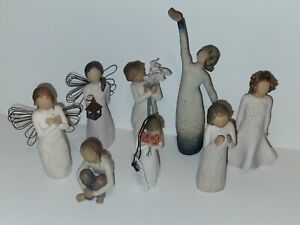 Lot Of 8 Willow Tree Sculpture Demdaco Artist Susan Lordi Beautiful Figurines