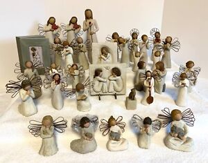 Willow Tree Lot of 32 Angels & Figurines Most Used but all are in excellent cond