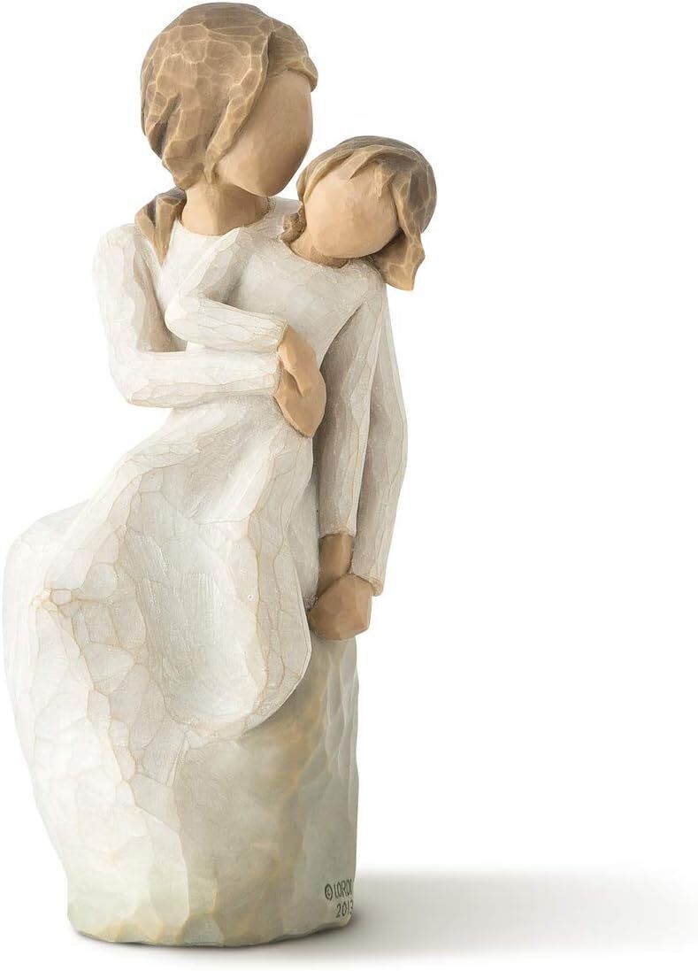 Willow Tree Angel Mother & Daughter Love, Sculpted Hand-Painted Resin Figure