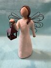 WILLOW TREE "ANGEL OF HOPE" WITH LANTERN #26040 BY  SUE LORDI FOR DEMIDACO 2000