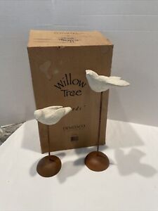 Willow Tree Nativity Birds Sculpture Set Susan Lordi White Dove W/Box 2PC 1999