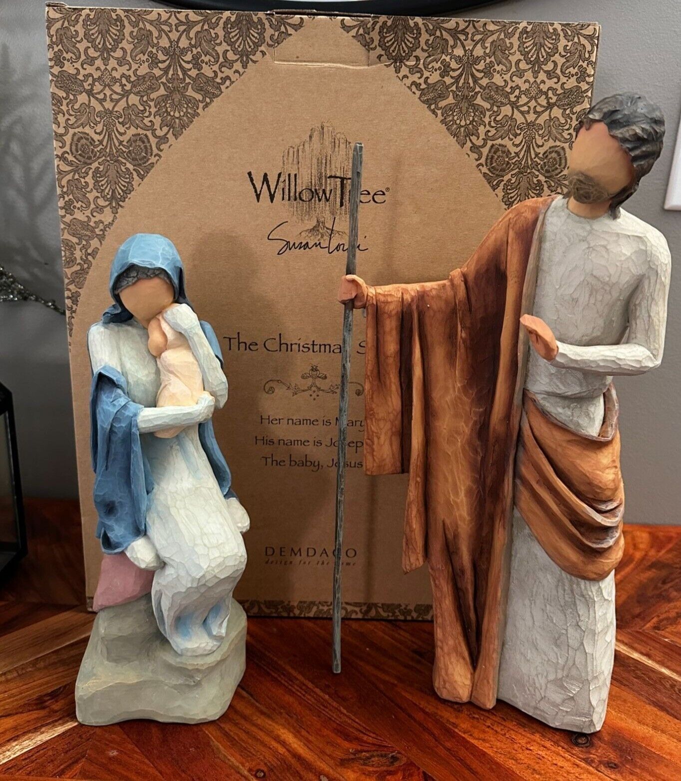 Demdaco Susan Lordi Willow Tree The Christmas Story Mary Joseph baby Jesus NEW