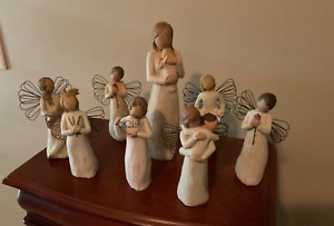 Willow Tree Lot Of 8 Figurines & Angels - Details In Description And Photos