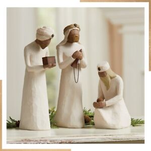 DEMDACO Willow Tree Three Wisemen nativity figures 26027 sculpted hand-painted