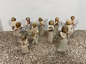 Lot of 11 WILLOW TREE Figurines - ALL ANGELS - FREE SHIPPING !!