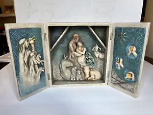STARRY NIGHT NATIVITY TRIPTYCH HAND PAINTED WILLOW TREE SUSAN LORDI 27370