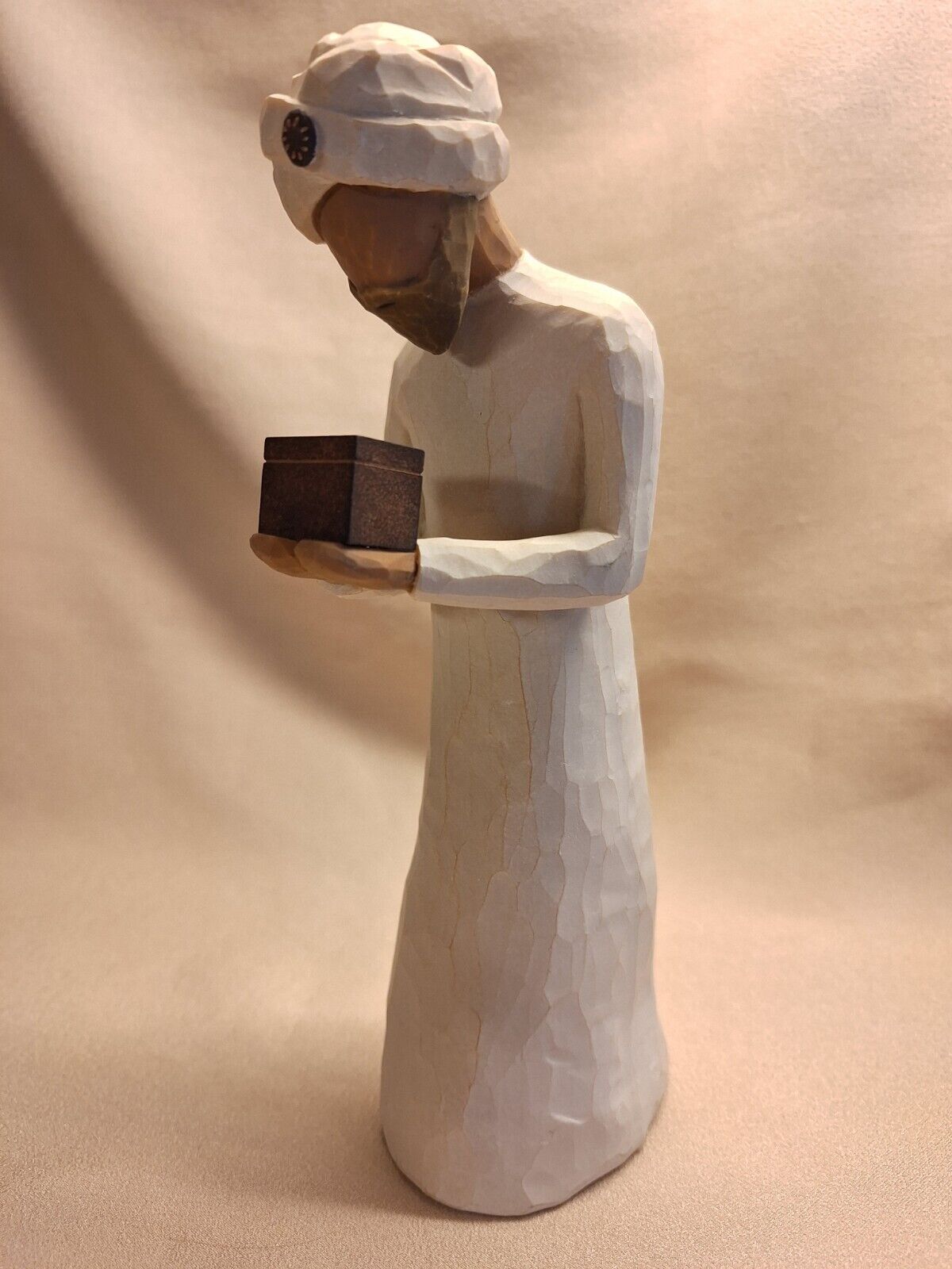 Willow Tree Nativity Figurine- Standing Wise Man/King holding brown box