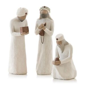 New Willow Tree Figurine Three Wisemen Set Sculpted Figure Ornaments Christmas
