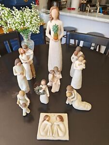 Rare Lot of 10 Willow Tree Figurines - Vintage Collection 2000-2002 - Great Cond
