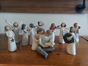 Willow Tree Figurines, Home Collection of 9, Family; Flowers; Holiday