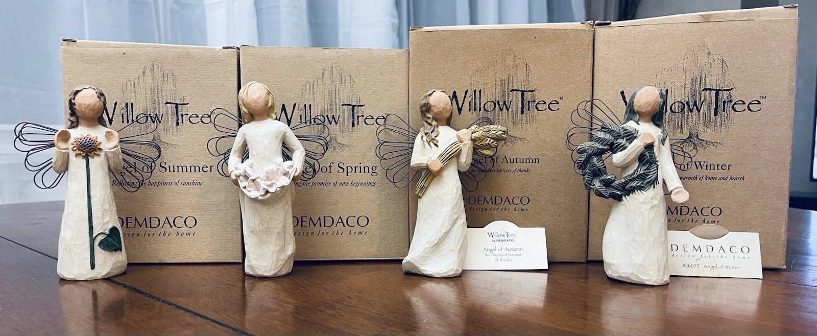 Willow Tree 4-Season Angel Set by Susan Lordi - Summer Spring Autumn Winter 2001