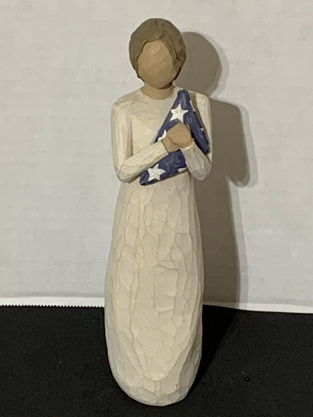 Willow Tree Patriotic Hero Figurine Demdaco 2004 Susan Lordi American Flag
