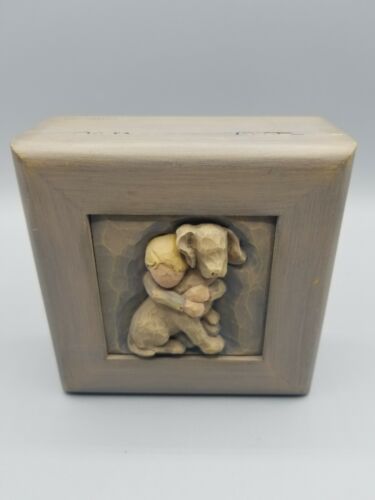 Willow Tree A Boundless Love Hug Wood Trinket Jewelry box Susan Lordi 2005