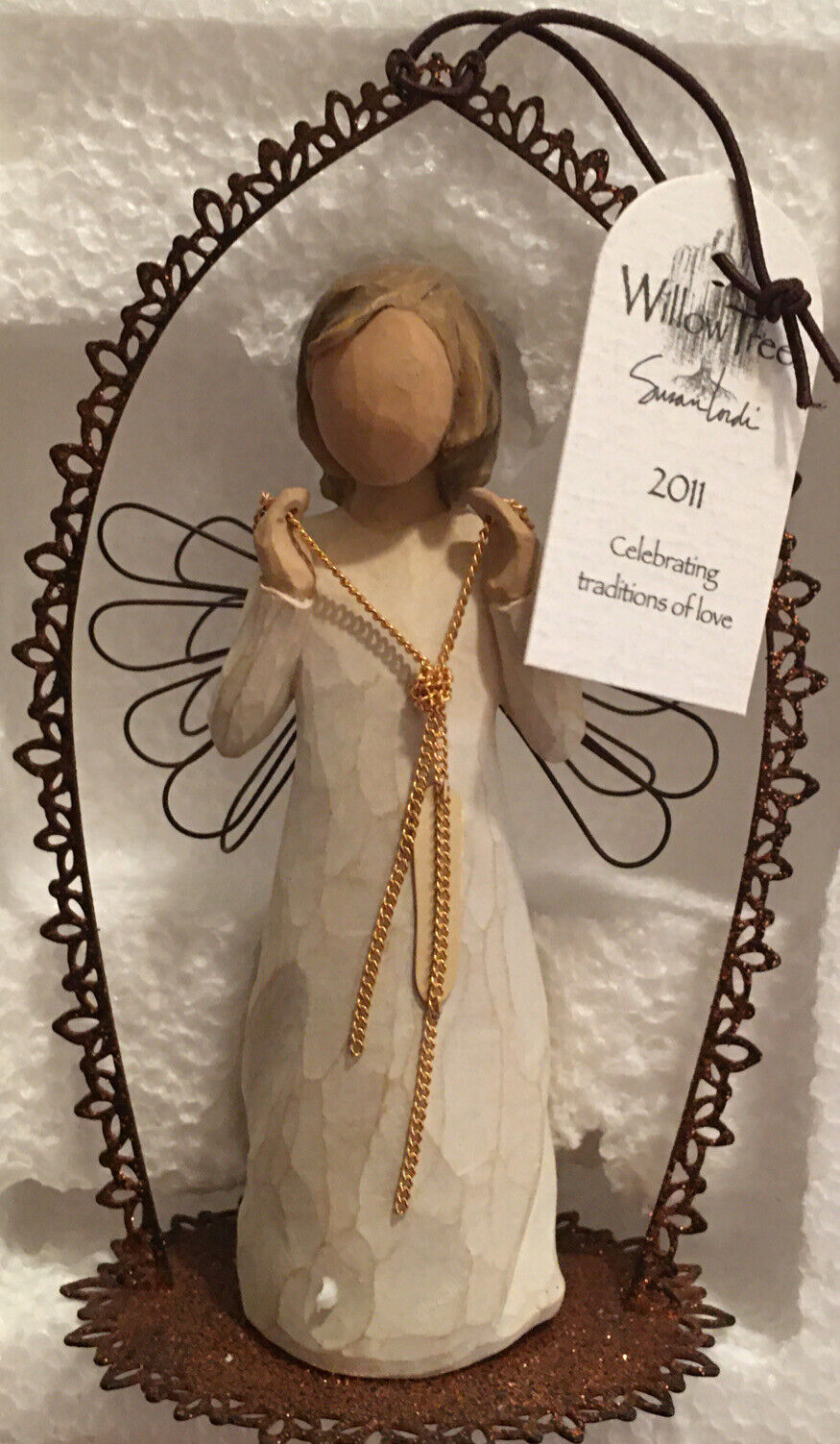 DEMDACO 2011 Angel Trellis, Willow Tree Ornament Celebrating Traditions of Love